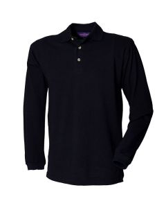 HB105 Long sleeve cotton polo shirt